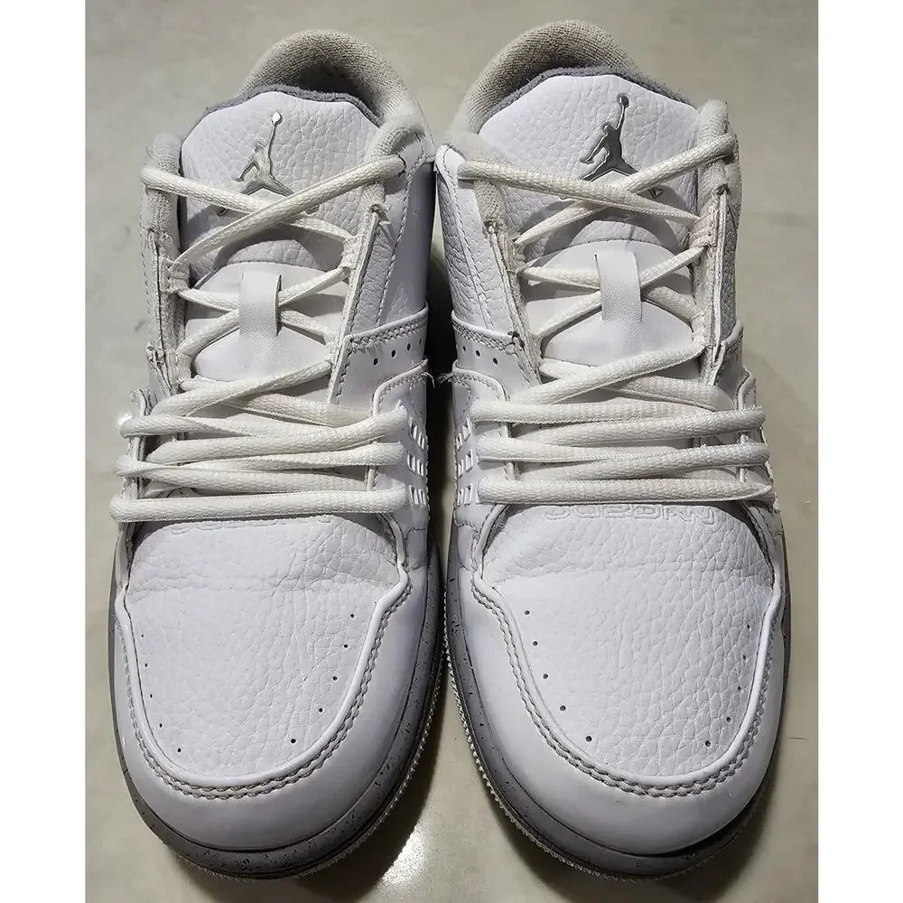 Nike Air Jordan 1 Flight Low White Cement 350610-107 Women's Size 7 Used